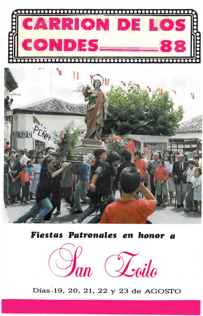 Fiestas patronales de San Zoilo y Nuestra Señora de Belén 1988 Carrión de los Condes